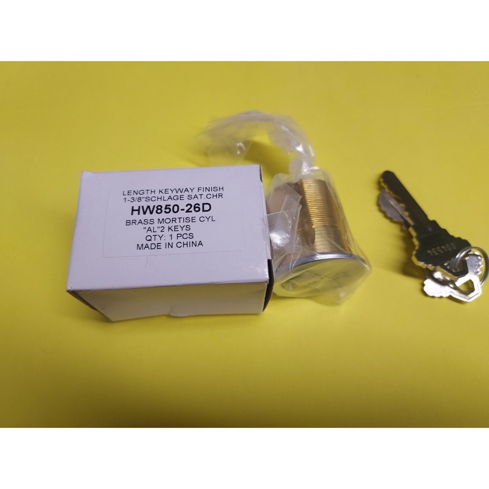 Alarm Lock HW850-26D 1-3/8" Schlage C mortise cylinder.